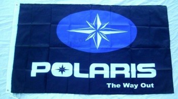 Polaris Snowmobile Racing 3' X 5' Polyester Flag Banner Man Cave