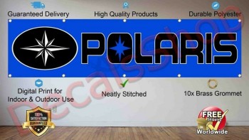 Polaris Flag Banner 2x8ft Geländewagen Wheeler Jetski Garage