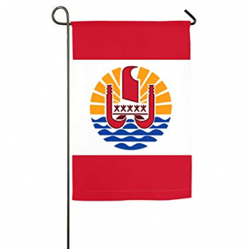 bandeira de jardim de poliéster polinésia
