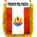 Hete verkopende polynesia nationale auto opknoping kwast vlag