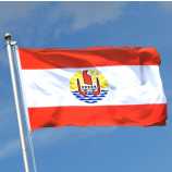 Frankrijk Polynesië vlag banner - levendige kleuren Polynesië vlag polyester