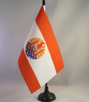 Polyester Polynésie de petite taille Table de bureau Flag