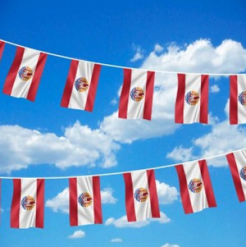 Polynésie Bunting Bannière Décoration Polynésie String Bunting Flag