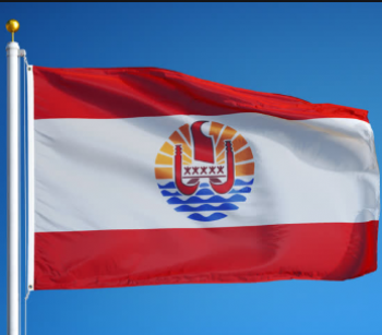 Vente chaude en plein air volant Polynésie drapeau bannière