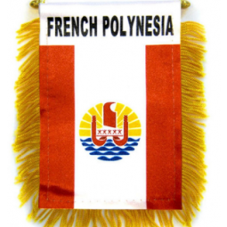 Großhandel Polyester Auto hängen Polynesien Spiegel Flagge