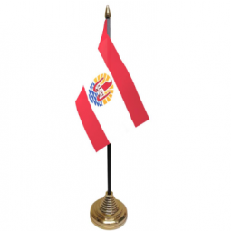factory direct sale polyester polynesia desk top flags