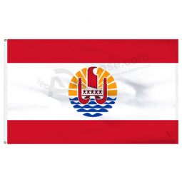 Banderas de área de polinesia francesa personalizadas 100% baratas