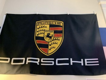 Porzellanlieferant benutzerdefinierte hochwertige Porsche Flagge