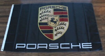 Details zu Neue schwarze Porsche Flagge Formel 1 Ein F1-Rennschild Banner Auto Garage Car