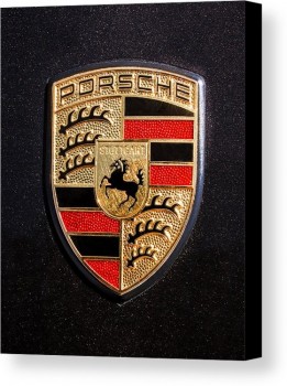 Lienzo emblema Porsche -211c impresión / lienzo Arte por jill reger