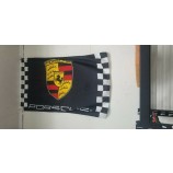 porsche 930 vlag banner 3x5 voet 911 928 944 993 996 geel / rood / zwart