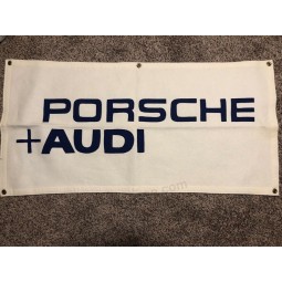 Vintage Porsche Audi Dealer Flag Banner Sign 46” X 22”
