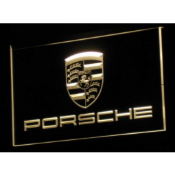 Großhandel benutzerdefinierte hochwertige Porsche LED Leuchtreklame mit einer beliebigen Größe