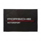 Porsche Motorsport Team Flagge in schwarz mit hoher Qualität