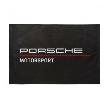 bandera del equipo porsche motorsport en negro con alta calidad