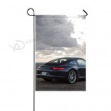 donggan garten flagge 911 carrera porsche schwarz seitenansicht 12x18 zoll (ohne fahnenmast)