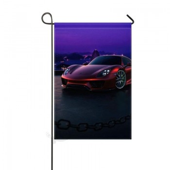 donggan garden flag porsche 918 side view night 12x18 inches(without flagpole)