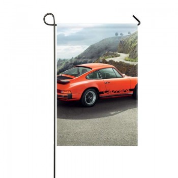 donggan bandeira do jardim porsche 911 vista lateral montanhas 12x18 polegadas (sem mastro)