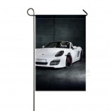 donggan garten flagge porsche boxster weiß cabrio 12x18 zoll (ohne fahnenmast)