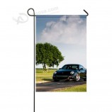 donggan garten flagge porsche 911 turbo 997 schwarz front baum sky 12x18 zoll (ohne fahnenmast)