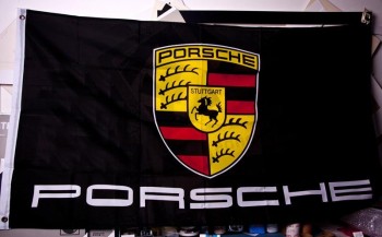 Porzellanfabrik direkt benutzerdefinierte hochwertige Porsche Flagge mit jeder Größe