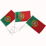 mini bandiera portoghese mano bandiera portoghese mano agitando la bandiera del bastone