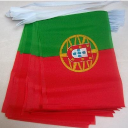 Promotional Portugal Bunting Flag polyester Portugal String Flag