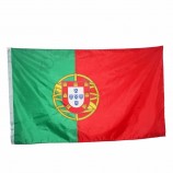 bandeira de país nacional de poliéster de costura dupla da bandeira de portugal