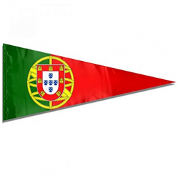 Printed national country triangle Portugal bunting flags