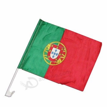 bandeira de janela de carro nacional de portugal de poliéster personalizado