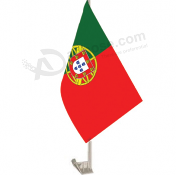 equipo nacional país portugal coche auto ventana bandera