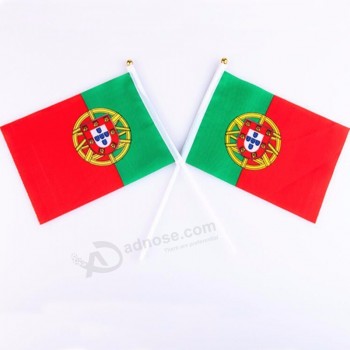 portugal hand held vlag aangepaste handbewegingsvlag voor wereldbeker