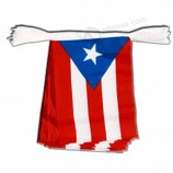 promotie aangepaste polyester puerto rico nationale bunting vlag