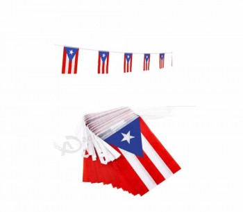 Hot sales custom size Puerto Rico bunting string flags