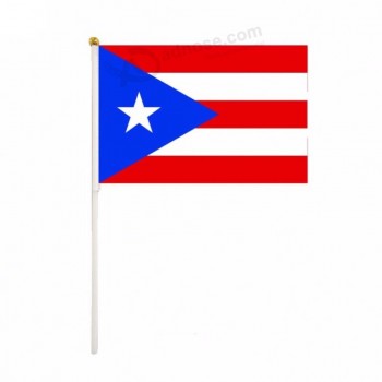 Online-Verkauf niedriger Preis amerikanische Staaten Flagge Puerto Rico Hand wehende Flagge