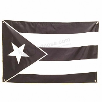 bandiere di campagna nere portoghesi biadesive 3x5ft di alta qualità promozionali