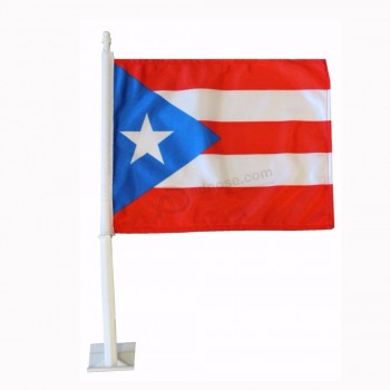 goedkope custom autovlag houder puerto rico autoruit vlag