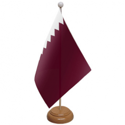 bandiera del piano d'appoggio del Qatar dell'ufficio di vendita diretta della fabbrica