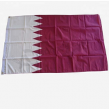 카타르 국기 3x5ft 내구성 카타르 국기