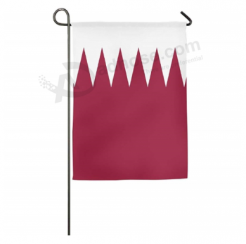 Drapeau de jardin décoratif du Qatar Cour polyester Drapeaux du Qatar