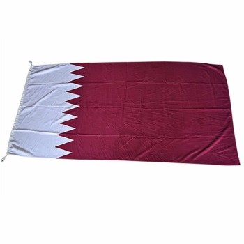 카타르 국기 3x5 FT 매달려 카타르 국기