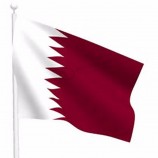 Poliéster qatar banderas nacionales de alta calidad al por mayor