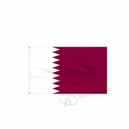 批发价格制造印刷卡塔尔国旗