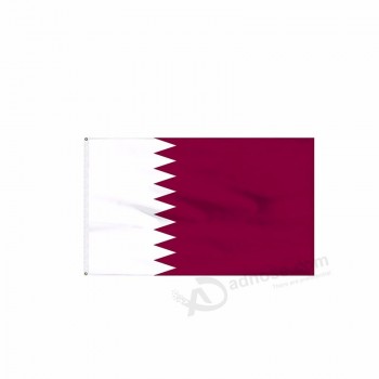 Wholesale Price Manufacture Printing Qatar Flag
