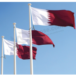 Fabricante promocional de banderas nacionales de Qatar de 3x5 pies