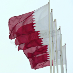 promotion Qatar country flag polyester fabric national Qatar flag