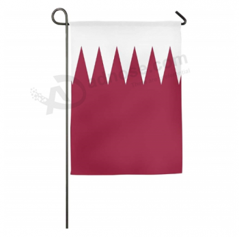 Drapeau national du jardin de campagne du Qatar Bannière de la maison du Qatar
