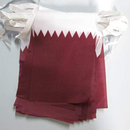 卡塔尔彩旗横幅俱乐部装饰卡塔尔串国旗