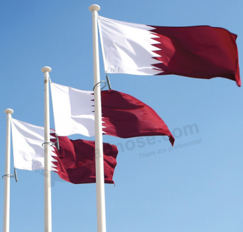 카타르 국기 배너 카타르 국기 폴리 에스터