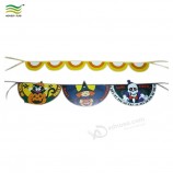 onregelmatige aangepaste vorm plastic vinyl papier bunting vlag banner